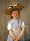Mary Cassatt Child In A Straw Hat painting